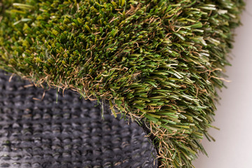 Artificial grass high quality closeup