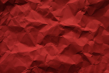 しわくちゃな赤いの紙