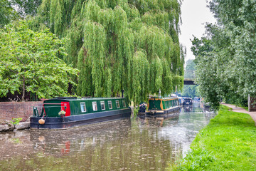 Boats on the Canal. Oxford, England