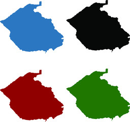 Temanggung City Map, Central Java, Indonesia