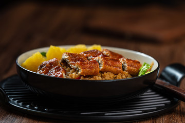 Anago-don(bowl of rice topped with conger eel)