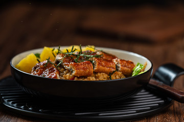 Anago-don(bowl of rice topped with conger eel)