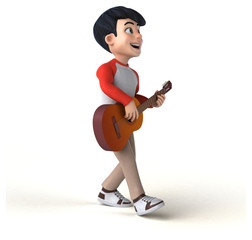 Fun 3D Asian teenager with a manga style