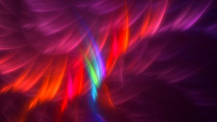 Fractal 3D rendering abstract and shiny background