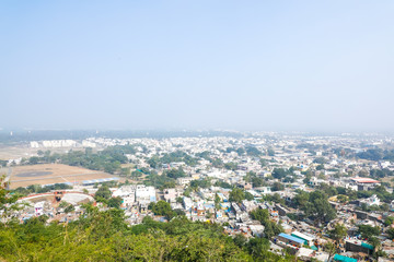 Fototapeta premium Aerial view of the city