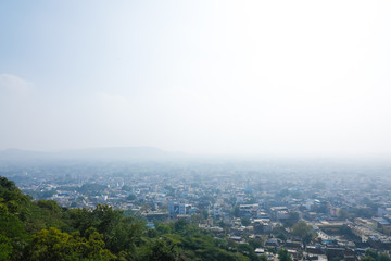 Aerial view of the city