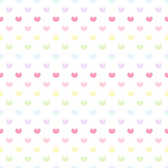 Colorful heart seamless pattern background. sweets for Valentine's Day.