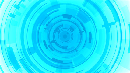 Circle white blue bright technology Hi-tech background. Abstract graphic digital future concept design.