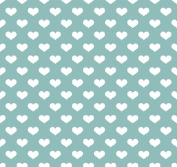 Cute seamless hearts pattern.Simple hipster background.  Valentines day