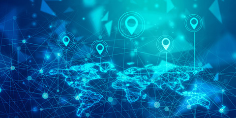 2d rendering Red map pointer