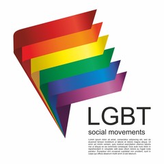 LGBT flag, Gay Pride and other social movements, LGBT equal rights movement and gender equality 