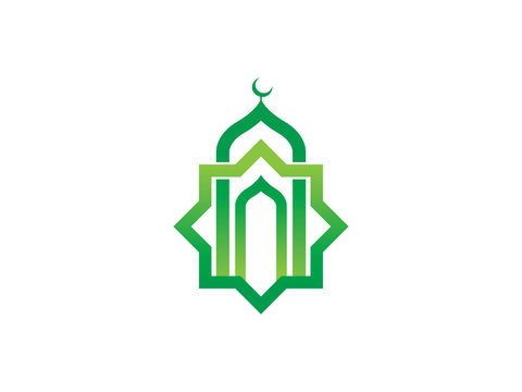 Mosque logo symbol or icon template