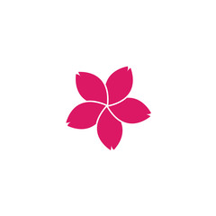 sakura flower icon logo vector