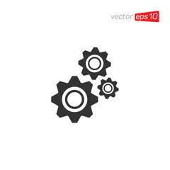 Gear Setting Icon Design Vector