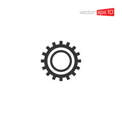 Gear Setting Icon Design Vector
