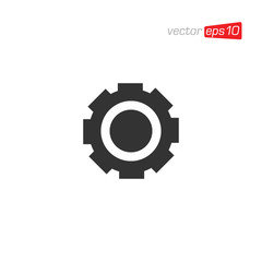 Gear Setting Icon Design Vector