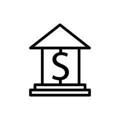 Bank icon vector sign and symbol