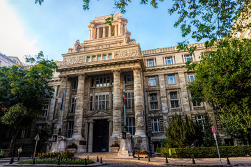 Fototapeta na wymiar Courthouse and prosecutors in Budapest