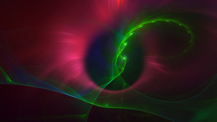 Fractal 3D rendering abstract and shiny background