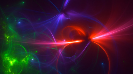 Fractal 3D rendering abstract gold bright background