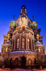 Fototapeta na wymiar Храм Спаса на Крови в Санкт-Петербурге 