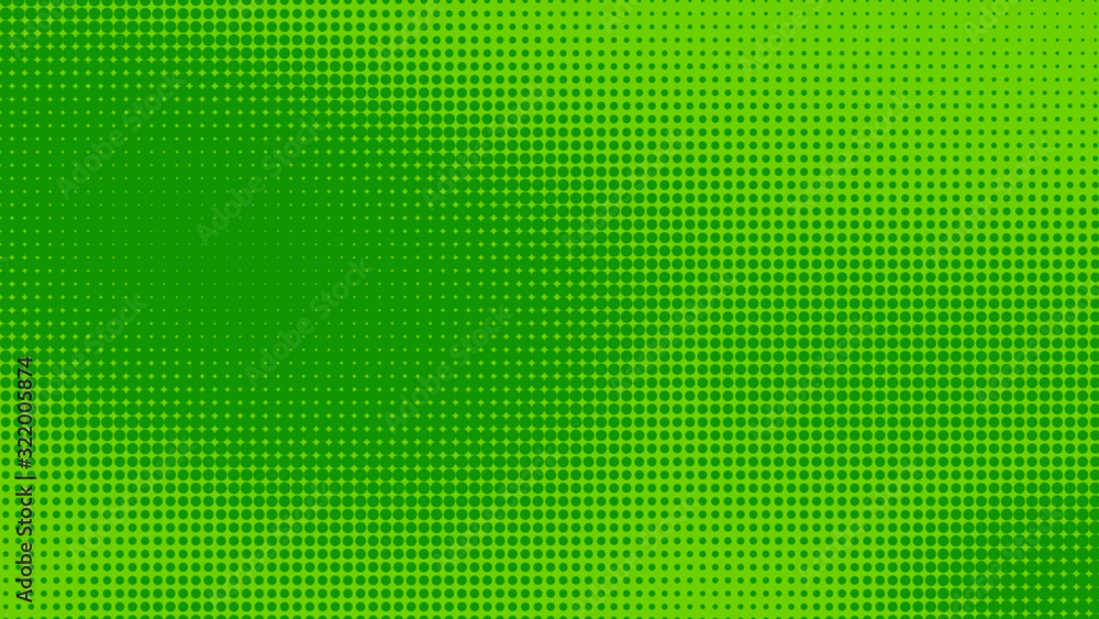 Poster dots halftone green color pattern gradient texture with technology digital background. dots pop art 