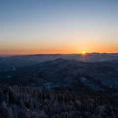 Obraz premium Beskidy - panorama gór