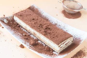 Tiramisu traditional italian dessert