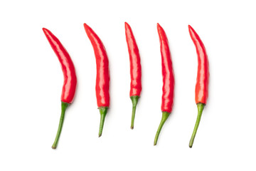 Red hot chili pepper isolated