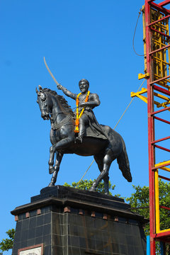 The Great Shivaji Maharaj At Pratapgadh Fort 