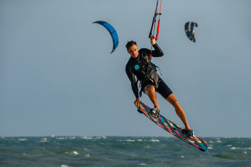 Kitesurfer In Action