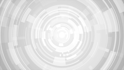 Circle white gray bright technology Hi-tech background. Abstract graphic digital future concept design.