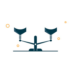 Scales icon flat design on white background. vector illustration