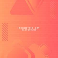 Modern geometric banner line dashed and halftone design modern shape style