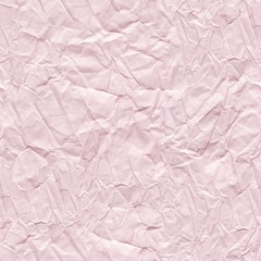Crumpled paper background in light violet color for greeting gift. Seamless texture.