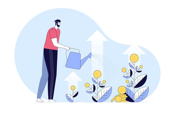 Business capital growth and finance investment