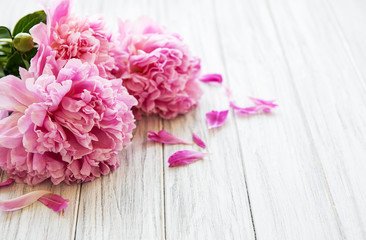 Background with peonies