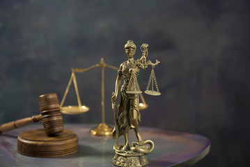 Symbol of law and justice, law and justice concept.