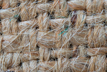 Surface texture of hemp sack / gunnysack for abstract background