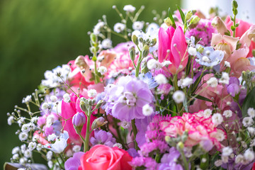 花束　フラワーバスケット