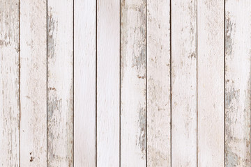 White natural wood wall texture and background, Empty surface white wooden for design,Top view...