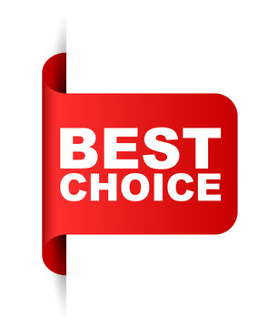 Red Vector Banner Best Choice