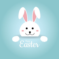 Happy Easter, An Easter rabbit. Vector illustration