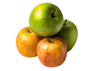 Isolated fresh apple on a white background