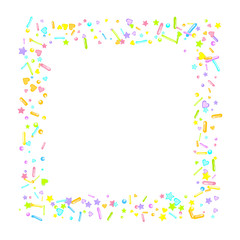 Sprinkles grainy. Cupcake dessert bakery confetti