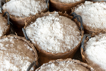 Salt Harvest, basket salts