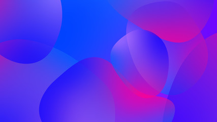 Abstract gradient geometric background. Fluid shapes and colorful graphic design.
