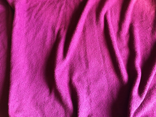 Fototapeta na wymiar pink fabric background. Purple textile plaid background. Copy space
