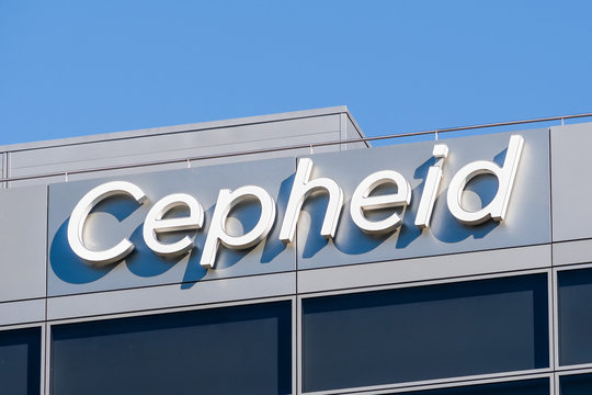Feb 7, 2020 Santa Clara / CA / USA - Close up of Cepheid logo at their headquarters in Silicon Valley; Cepheid Inc is an American molecular diagnostics company, now part of Danaher