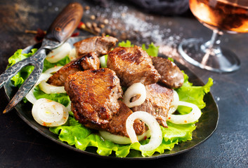 fried meat